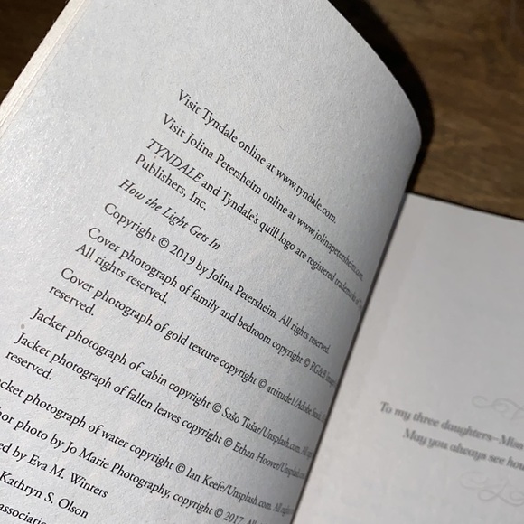 How the light gets in by Jolina Petersheim paper back book - Picture 5 of 6